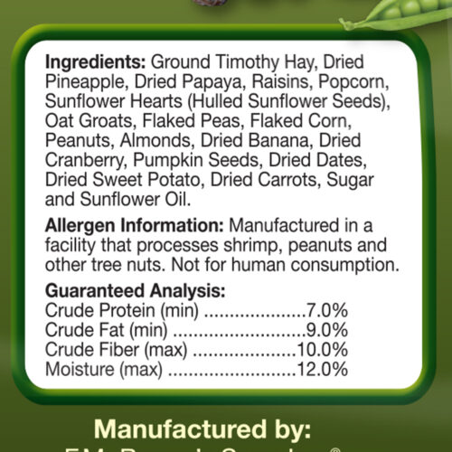 FM Browns Tropical Carnival Natural Fruit & Nut Small Animal Treat – 8 oz (227 g) 1x8