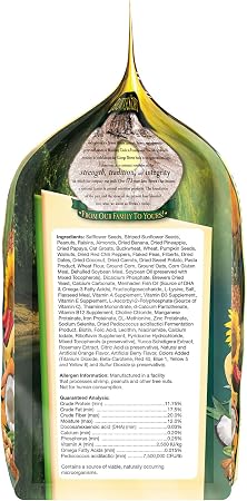 FM Browns Tropical Carnival Gourmet Large Hookbill Food – 5 lb (2.27 kg) 1x6