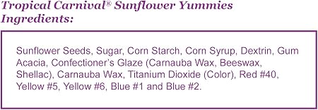 FM Browns Tropical Carnival Sunflower Yummies Bird Treat – 3.5 oz (99 g) 1x8