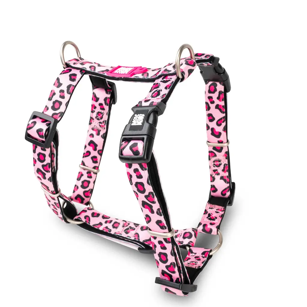 H-Harness - Leopard Pink/L