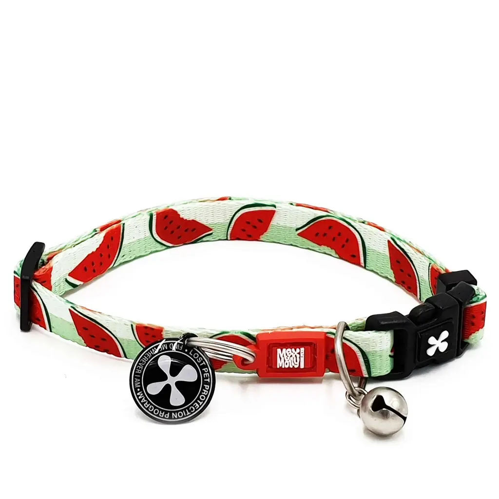 Smart ID Collar - Watermelon/L