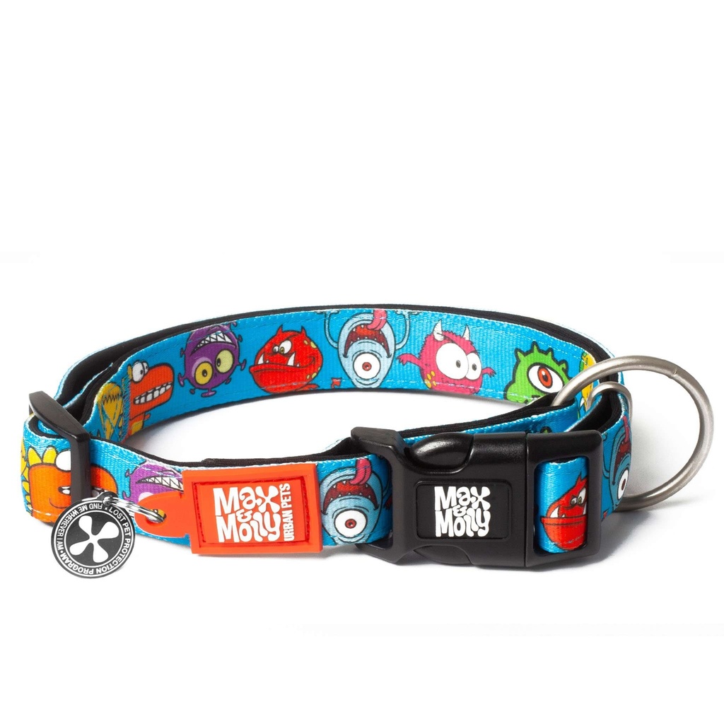 Smart ID Cat Collar - Little Monsters/1 size