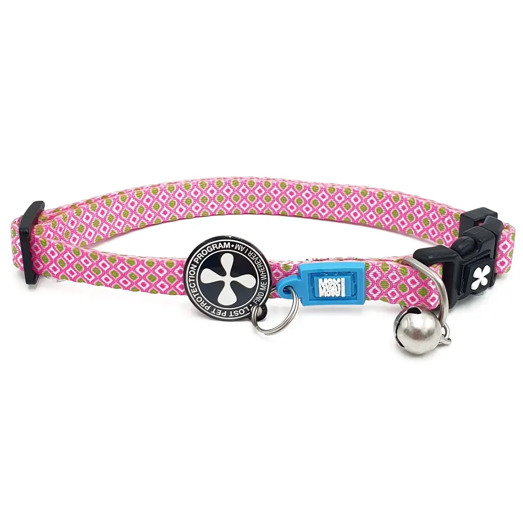 Smart ID Collar - Retro Pink/S