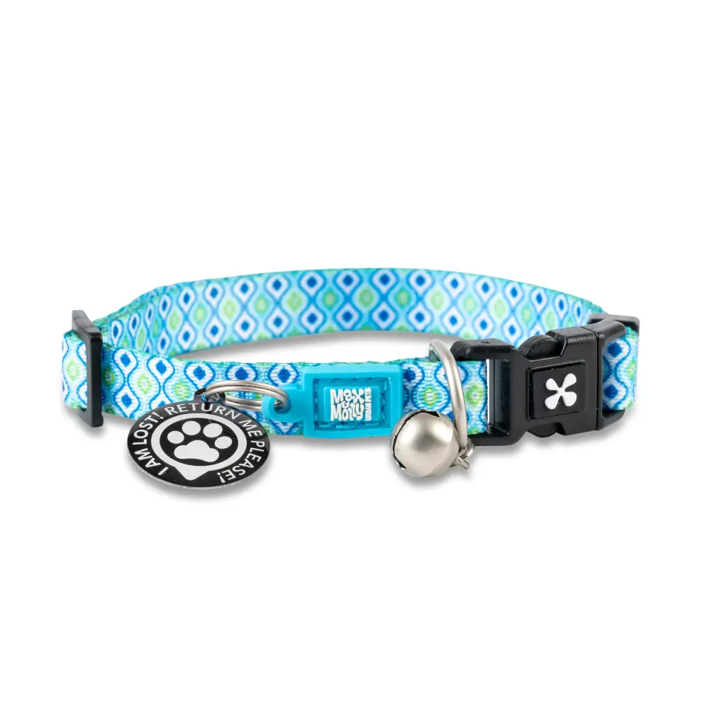 Smart ID Collar - Retro Blue/S