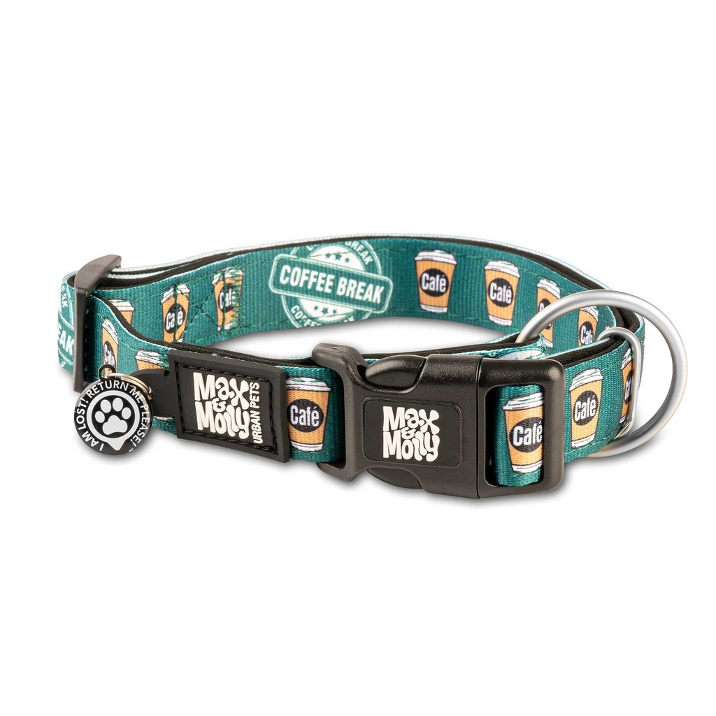 Smart ID Collar - Coffee Break/L