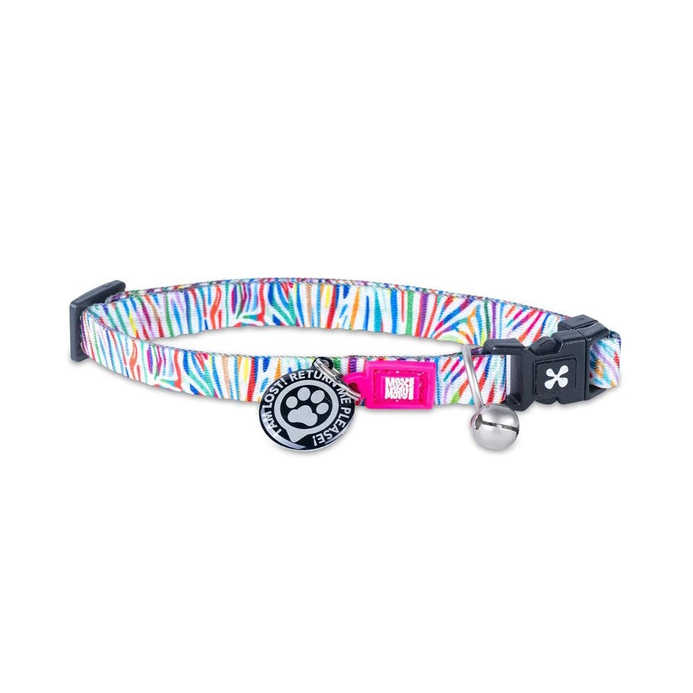 Smart ID Cat Collar - Magic Zebra/1 Size