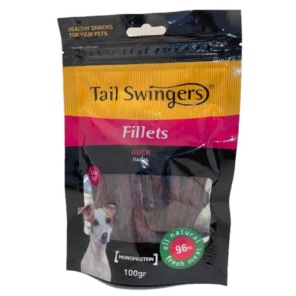 Tailswingers Soft Duck Fillets Slices 100gr
