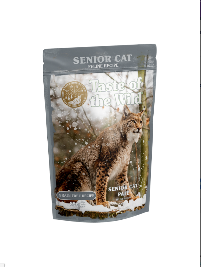 Taste Of The Wild Senior Cat Pouch Pate 12/85G