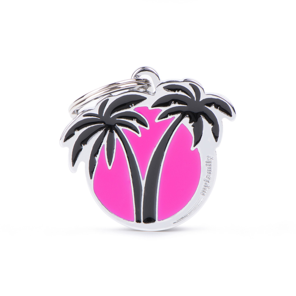 Charms Fuchsia Palms ID Tag