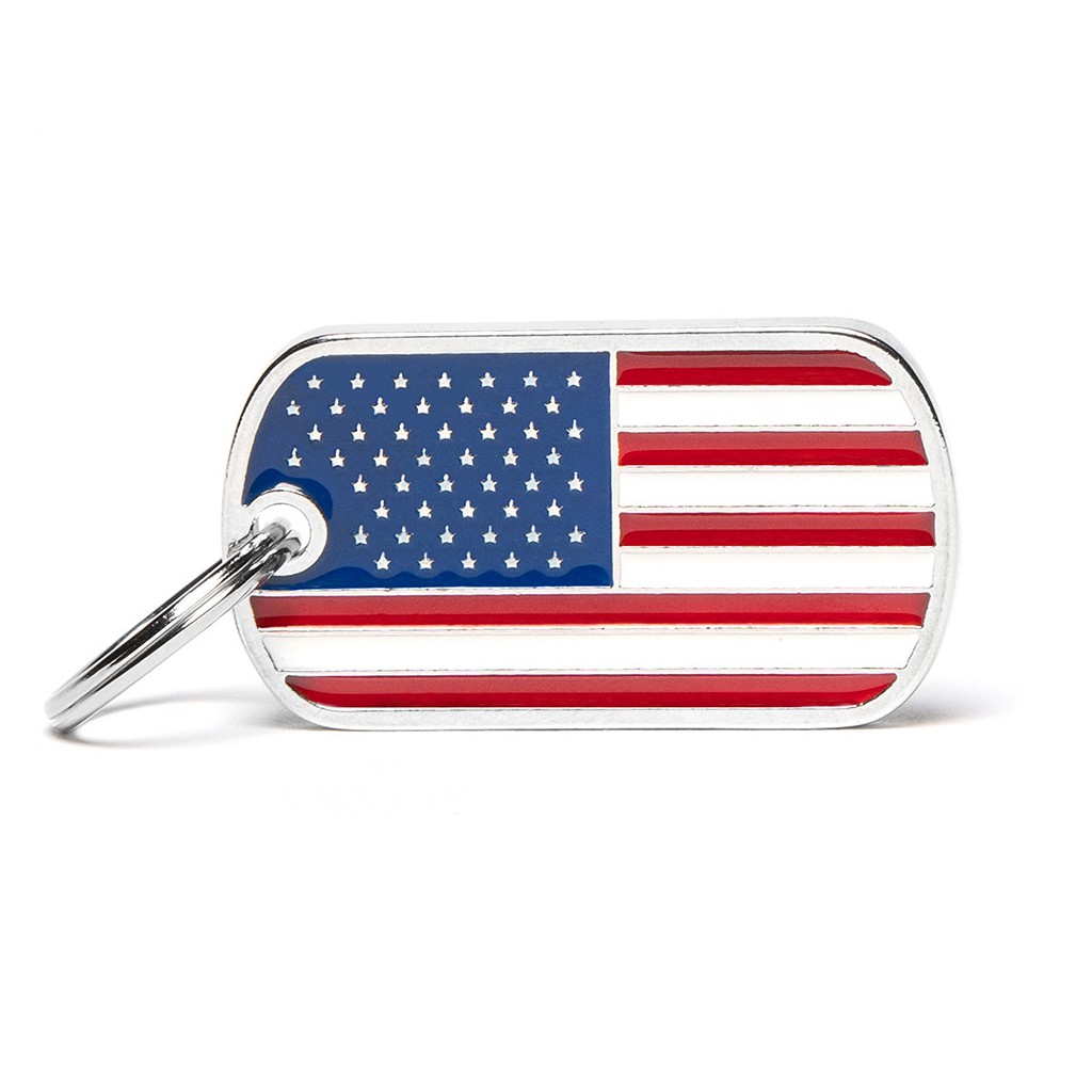 Flags USA ID Tag