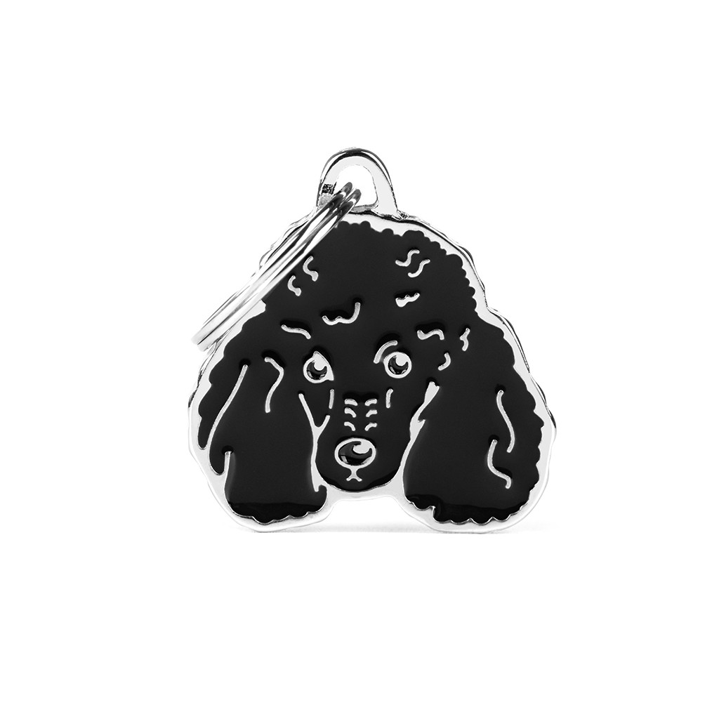 Friends Black Poodle ID Tag
