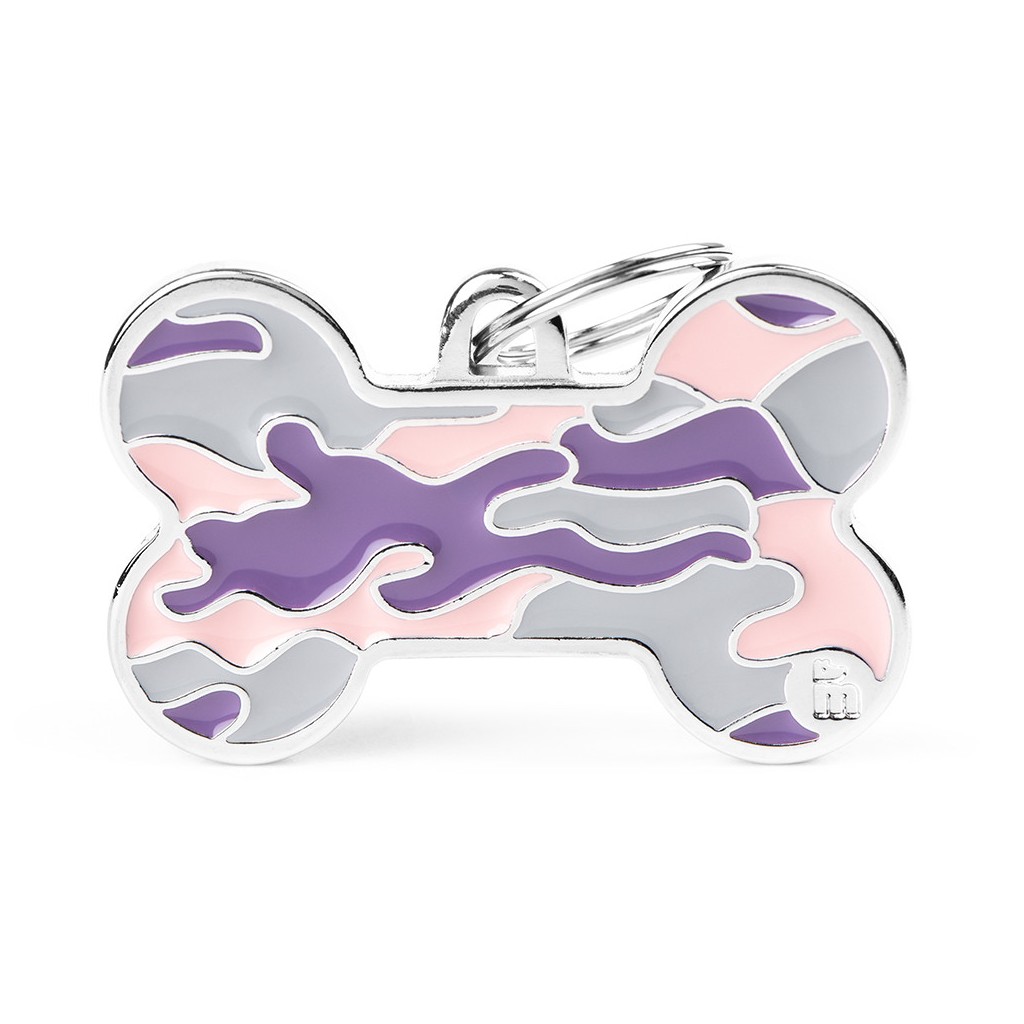 Style Camouflage XL Pink Bone ID Tag