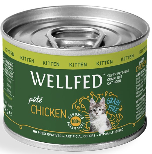 Wellfed Kitten Pure Chicken 200g Cat