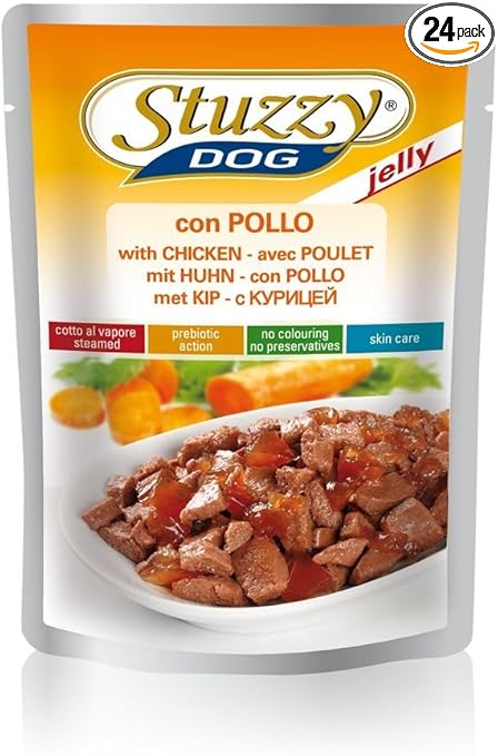 Stuzzy Dog Chunks Chicken in Jelly 24x100g Pouch
