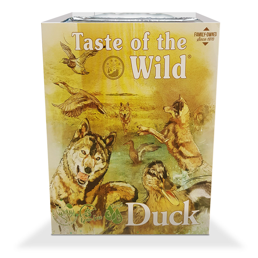 Taste Of The Wild Duck And Chicken Tray 390g In Pate Dog (7 trays x1)