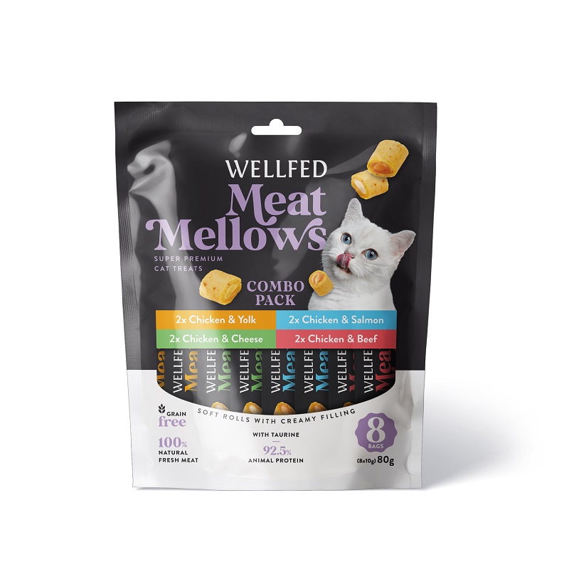 Wellfed Meat Mellows Cat Mix Tastes (8*10gr) 80gr