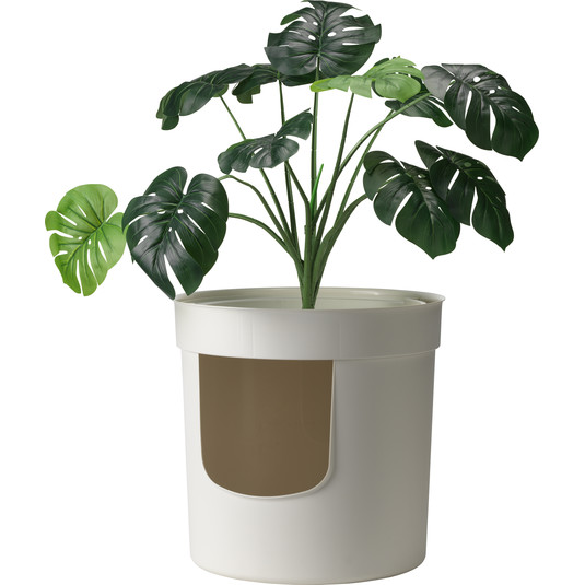Moderna Hidden Planter Litter Box, Soft White