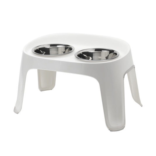 Moderna Skybar Pet Bowls - Medium 36 x 59.5 x H30 cm, Soft White