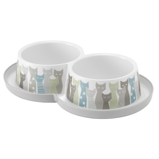 Moderna Double Trendy Dinner Small Maasai 2 x 350 ml -Grey White