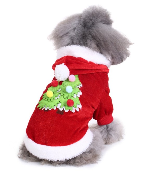 Pets.Love.Earth Embroidered Christmas Tree - Size - M