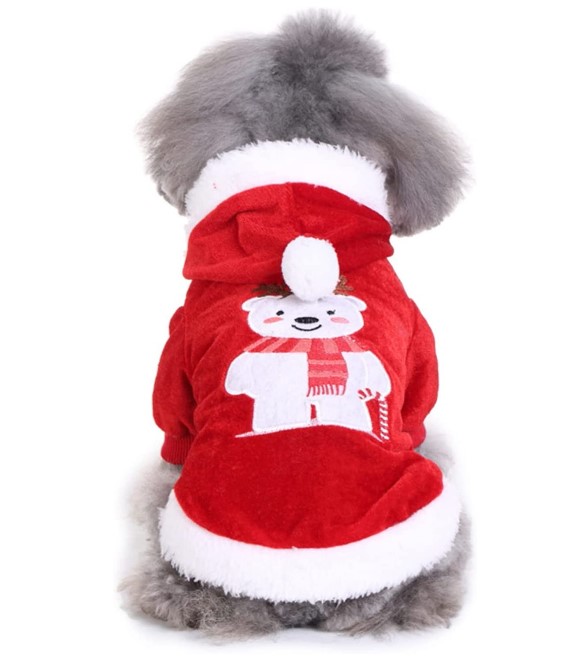 Pets.Love.Earth Embroidered Christmas Bear Size - M