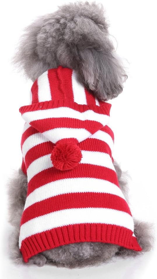 Pets.Love.Earth Red and White Striped Sweater Size - L