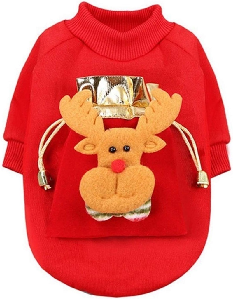 Pets.Love.Earth Christmas Reindeer Wallet Costumes - Size - M