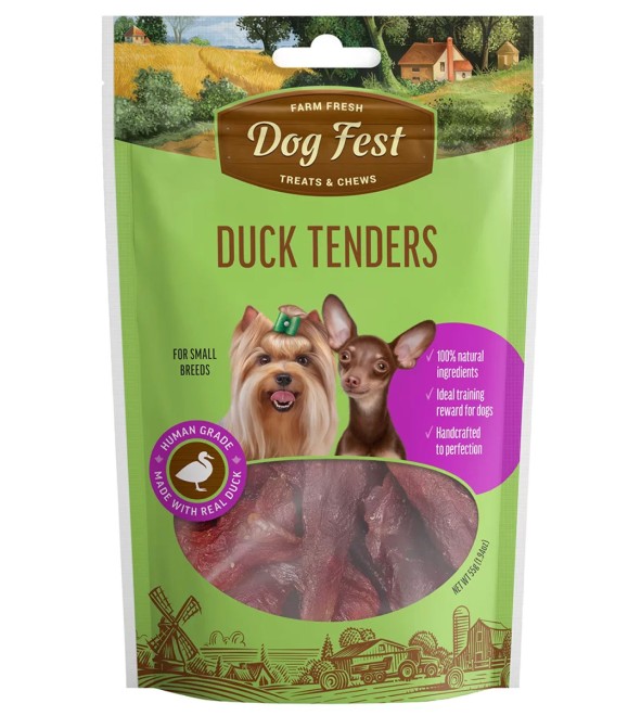 Dog Fest Duck tenders, for small breeds, 55g.-Treat