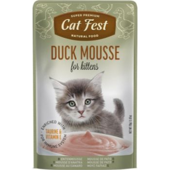 Cat Fest Duck mousse for kittens, 70g 1*12