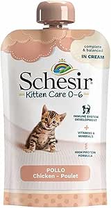 Schesir Kitten Pouch Cream - Chicken Recipe for Kittens 0-6 Months - 150g (1*20)