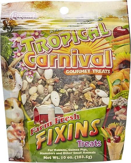 FM Browns Tropical Carnival Farm Fresh Fixins Small Animal Treat – 10 oz (283 g) 1x8