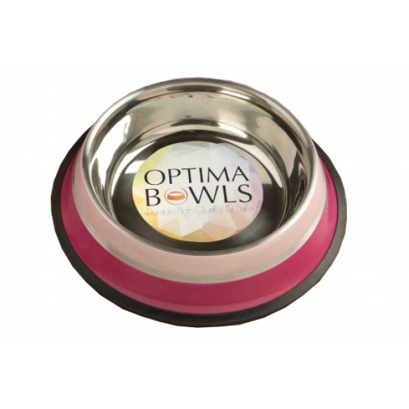 Optima Platinum No-Slip Magenta Pet Bowl 0.85Ltr 