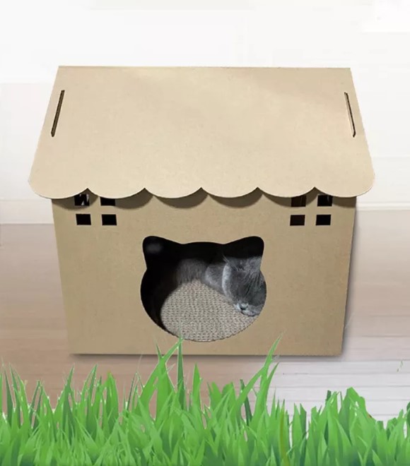Pets.Love.Earth Cat Corrugated House
