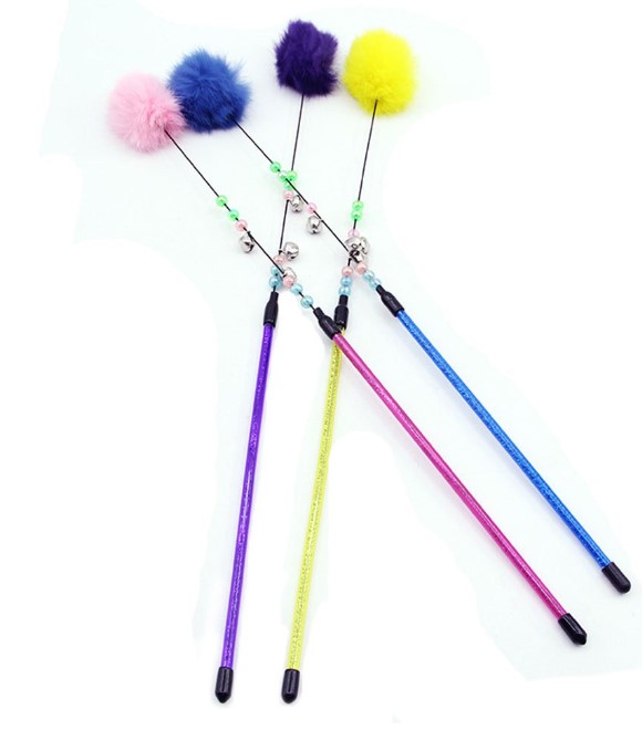 Pets.Love.Earth Cat Teaser Mix colour With Bell Assorted
