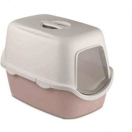 Stefanplast Cat Toilet Box Cathy Powder Pink/White 56x40x40h Cm