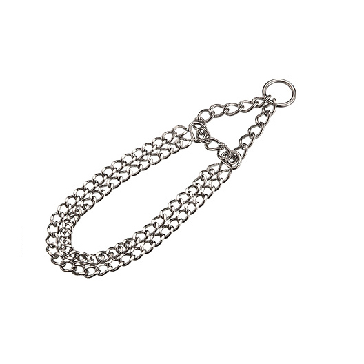 Double Row Choke Collar  W/Key- Ring L 3,00 Mm X 60 Cm
