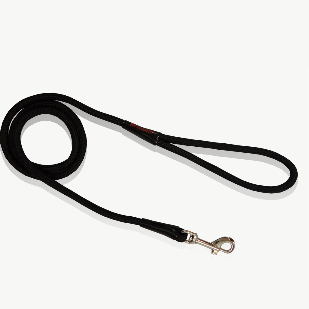 Leash Rope Plain BLACK 8mmx120cm
