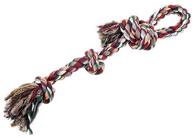 Pet Interest Cotton Rope Toy 3 Knots 20mm -63cm 230gr