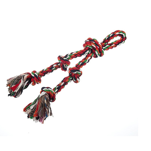 Pet Interest Cotton Rope Toy 5 knots 17mm -35cm 170gr