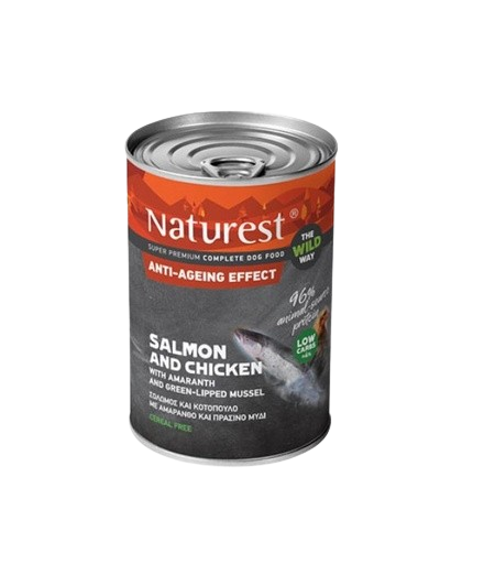 Naturest Anti-Ageing,Salmon And Chicken Pet Interest  400 g