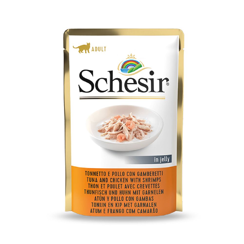 Schesir Cat Pouch - Tuna & Chicken with Shrimps - 85g (1*20)