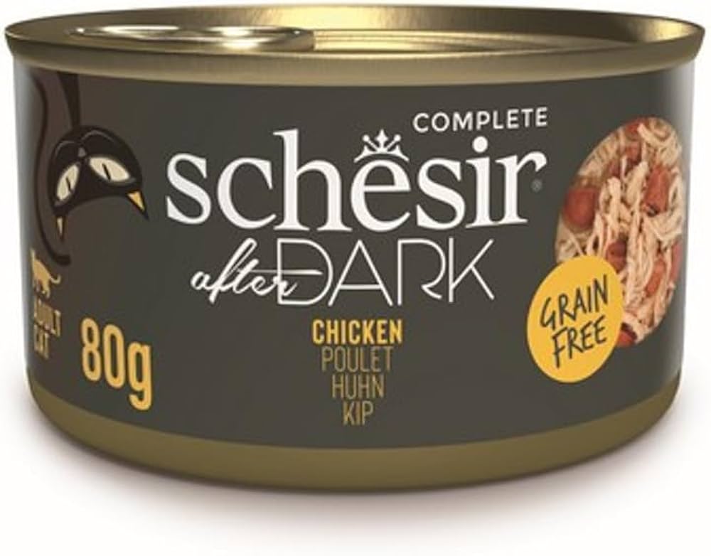 Schesir After Dark Wholefood Cat Can - Chicken - 80g (1*12) 