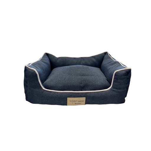[02355] Elegant Pet Bed Blue M 65x55x20cm