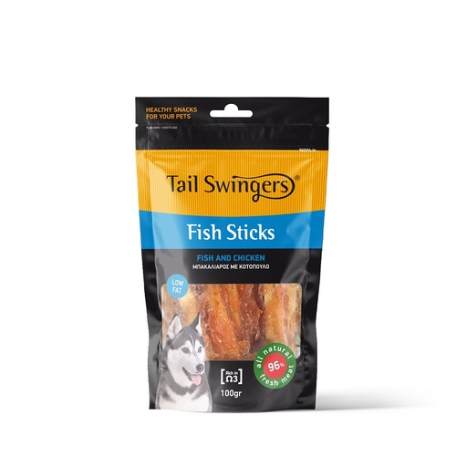Tail Swingers Fish Sticks Fish and Chicken 100g