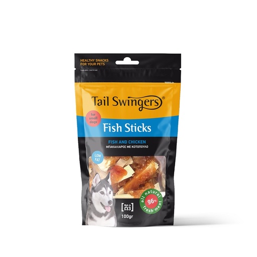 Tailswingers Fish Sticks With Chicken Small Bites 100gr