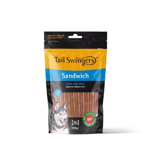 Tailswingers Sandwich Duck With Fish 100gr