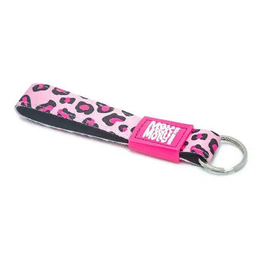 [Max & Molly] Key Ring - Leopard Pink/Tag