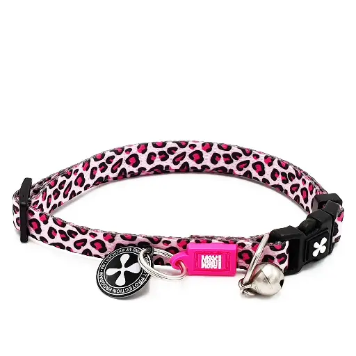 [Max & Molly] Smart ID Collar - Leopard Pink/L