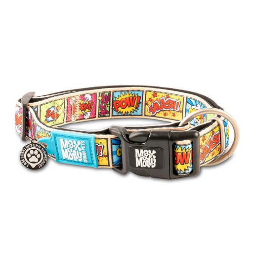 [Max & Molly] Smart ID Collar - Comic/L
