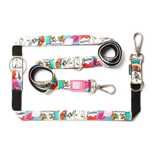 [Max & Molly] Multi-Function Leash - Missy Pop/L